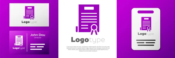 Logotype Icône Déclaration Indépendance Isolée Sur Fond Blanc Modèle Conception — Image vectorielle