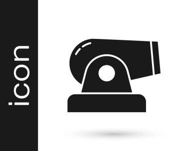 Siyah Top simgesi beyaz arkaplanda izole edildi. Vektör.