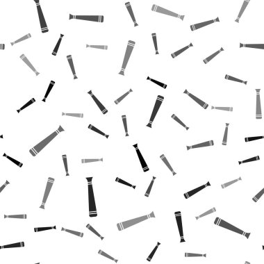 Siyah Polis kauçuk çubuk ikonu beyaz arka planda kusursuz desen izole etti. Kauçuk copu. Polis yarasası. Polis ekipmanları. Vektör.