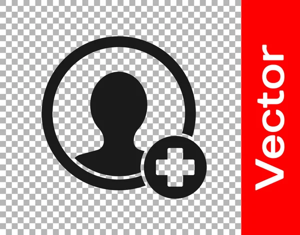 Black Create Account Screen Icon Isoliert Auf Transparentem Hintergrund Vektor — Stockvektor