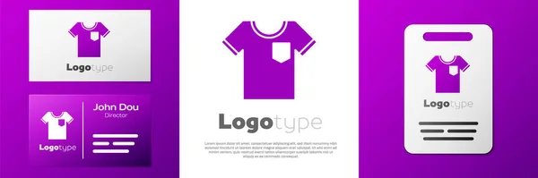 Logotype Shirt Icon Isolated White Background Logo Design Template Element — Stock Vector