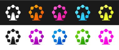 Londra göz simgesini siyah beyaz arkaplanda izole et. Göz Londra İngiltere Avrupa kültürünün simgesi. Vektör.