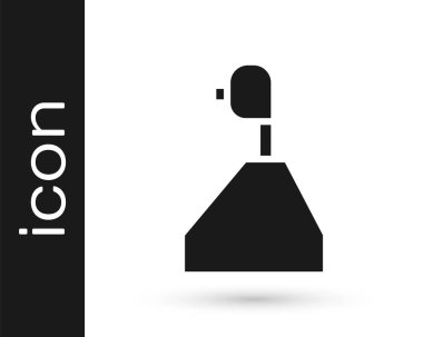 Gri Vites Şekil Değiştiren simgesi beyaz arkaplanda izole edildi. İletişim simgesi. Vektör İllüstrasyonu.