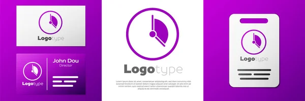 Logotype Time Management Εικονίδιο Που Απομονώνεται Λευκό Φόντο Σημάδι Ρολογιού — Διανυσματικό Αρχείο