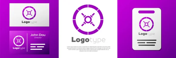Logotyp Säker Ikon Isolerad Vit Bakgrund Dörren Säkrar Ett Bankvalv — Stock vektor