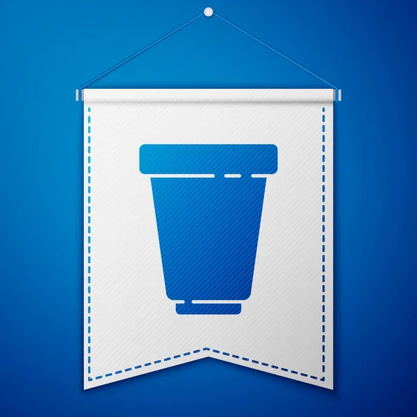 Icono Del Cartucho Filtro Blue Water Aislado Sobre Fondo Azul — Vector de stock