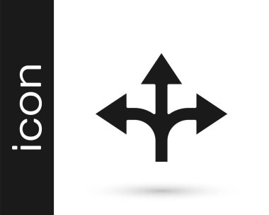 Gri Yol trafik tabelası. Beyaz arkaplanda sinyal simgesi izole edildi. İşaretçi sembolü. İzole sokak bilgi levhası. Yön tabelası. Vektör İllüstrasyonu.