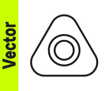 Siyah çizgi tebeşir ikonu beyaz arkaplanda izole edildi. Vektör İllüstrasyonu.