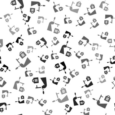 Beyaz zemin üzerinde cam ikon izole edilmiş siyah bira dokusu. Vektör İllüstrasyonu.