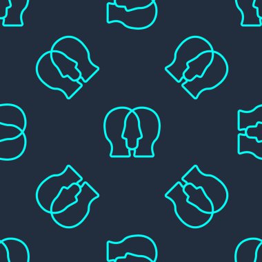 Yeşil Hat Proje taban simgesi mavi arka planda kusursuz desen izole etti. İş analizi ve planlama, danışmanlık, takım çalışması, proje yönetimi. Geliştiriciler. Vektör