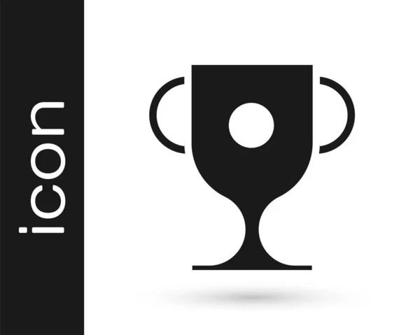 Grau Award Cup Symbol isoliert auf weißem Hintergrund. Siegertrophäe Symbol. Meisterschaft oder Wettbewerbspokal. Sportabzeichen. Vektorillustration — Stockvektor