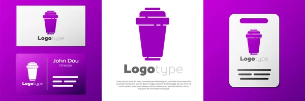 Logotype icône de cartouche de filtre à eau isolé sur fond blanc. Modèle de conception de logo élément. Illustration vectorielle — Image vectorielle