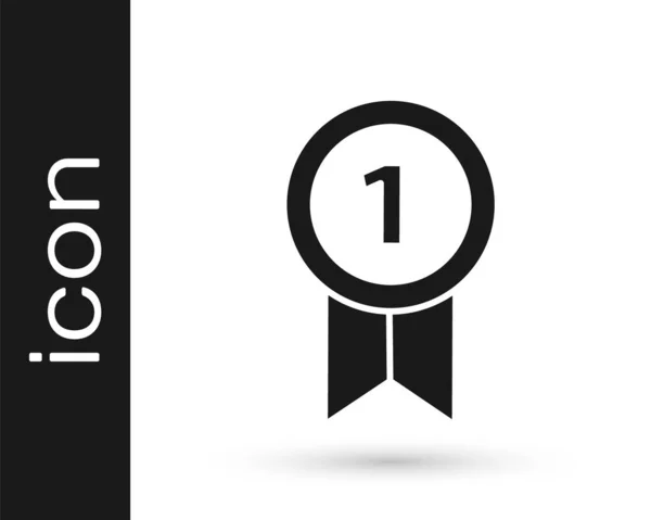Ікона Грей Ізольована Білому Тлі Знак Досягнення Переможця Нагорода Векторний — стоковий вектор