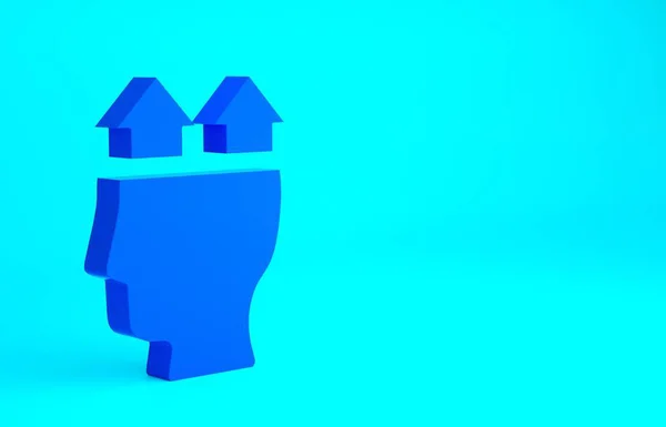 Синий Значок Человека Выделен Синем Фоне Иконка Профиля Пользователя Аватара — стоковое фото