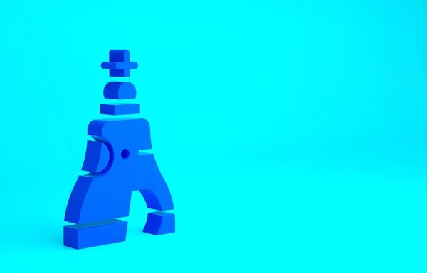 Блакитний Дзвінок Царя Московській Іконі Ізольований Синьому Фоні Концепція Мінімалізму — стокове фото