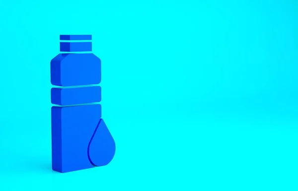 Blue Fitness Shaker Icon Isolated Blue Background Sports Shaker Bottle — Stock Photo, Image
