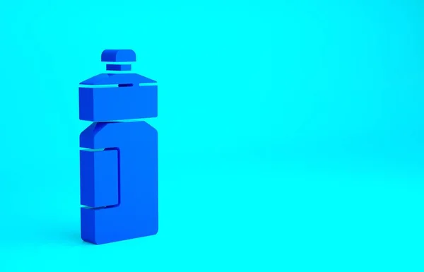 Blue Fitness Shaker Symbol Isoliert Auf Blauem Hintergrund Sport Shakerflasche — Stockfoto