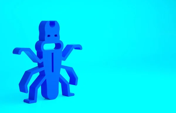 Blå Termitikon Isolerad Blå Bakgrund Minimalistiskt Koncept Återgivning För — Stockfoto