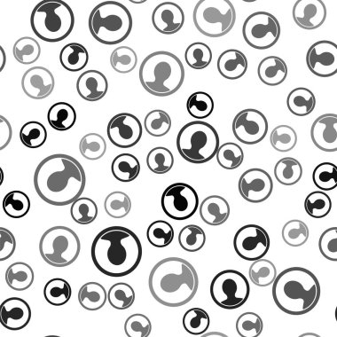 Siyah Hesap Ekran Simgesi Oluştur Beyaz zemin üzerinde izole edilmiş pürüzsüz desen. Vektör