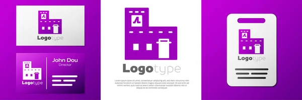 Logotype Geleneksel Meksika ev simgesi beyaz arka planda izole edildi. Logo tasarım şablonu elemanı. Vektör — Stok Vektör