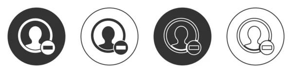 Beyaz Arkaplanda Siyah Hesap Ekranı Simgesi Oluştur Çember Düğmesi Vektör — Stok Vektör