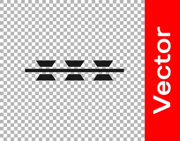 Ícone Arame Farpado Preto Isolado Fundo Transparente Vetor —  Vetores de Stock