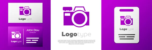 Logotyp Fotokamera Symbol Isoliert Auf Weißem Hintergrund Ikone Der Fotokamera — Stockvektor