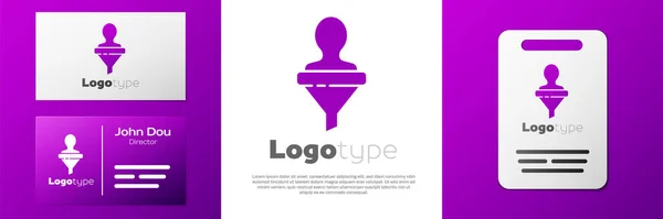 Logotype Head Hunting Icon Isolated White Background Business Target Employment — Stock Vector