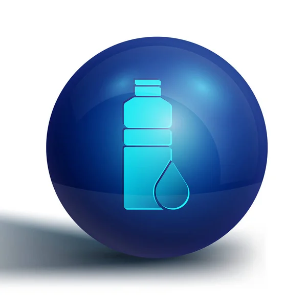 Icono Agitador Blue Fitness Aislado Sobre Fondo Blanco Botella Agitadora — Vector de stock