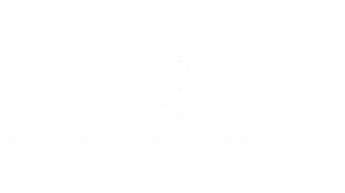 Siyah çizgi alev ikonu beyaz arkaplanda izole edildi. Sembol ateşi sıcak, alev gücü, alev ve ısı. 4K Video hareketli grafik canlandırması