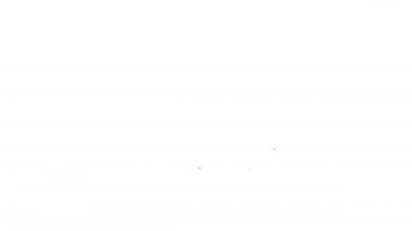 Siyah çizgi kafa avlama simgesi beyaz arkaplanda izole edildi. İş hedefi ya da İstihdam tabelası. İş için insan kaynakları ve adam toplama. 4K Video hareketli grafik canlandırması