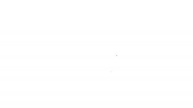 Siyah çizgi kafa avlama simgesi beyaz arkaplanda izole edildi. İş hedefi ya da İstihdam tabelası. İş için insan kaynakları ve adam toplama. 4K Video hareketli grafik canlandırması