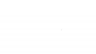 Beyaz arkaplanda izole edilmiş siyah çizgi dağları. Zaferin ya da başarının sembolü. Gol başarısı. 4K Video hareketli grafik canlandırması