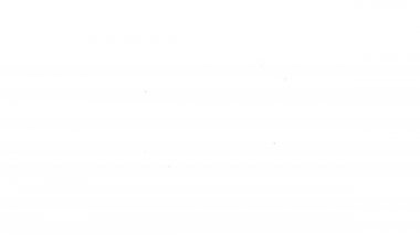 Siyah çizgi insan kaynakları simgesi beyaz arkaplanda izole edildi. İnsan kaynakları yönetimi kavramı, profesyonel personel araştırması, baş avcı işi. 4K Video hareketli grafik canlandırması