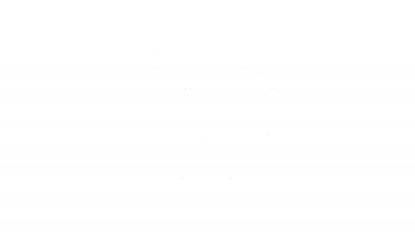 Beyaz arkaplanda siyah çizgi proje taban simgesi izole edildi. İş analizi ve planlama, danışmanlık, takım çalışması, proje yönetimi. 4K Video hareketli grafik canlandırması