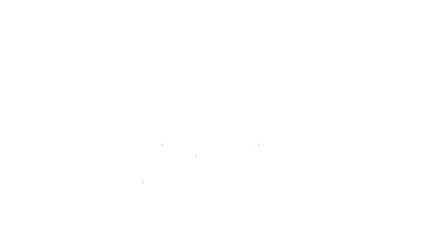 Siyah çizgi sıralama yıldızı simgesi beyaz arkaplanda izole edildi. Yıldız değerlendirme sistemi. Favori, en iyi derecelendirme, ödül sembolü. 4K Video hareketli grafik canlandırması