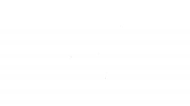 Beyaz zemin üzerinde ay simgesi olan siyah çizgi bulutu. Bulutlu gece işareti. Uyku rüyalarının sembolü. Gece ya da yatak zamanı tabelası. 4K Video hareketli grafik canlandırması