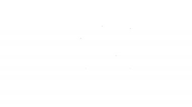 Siyah çizgi Sterlin para ikonu beyaz arka planda izole edildi. Pound GBP para birimi sembolü. 4K Video hareketli grafik canlandırması