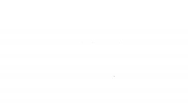 Siyah çizgi Gamepad simgesi beyaz arkaplanda izole edildi. Oyun kontrolörü. 4K Video hareketli grafik canlandırması