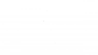 Siyah çizgi, beyaz arka planda izole edilmiş mobil ikondan bitcoin çıkartıyor. Kripto para birimi madenciliği, engelleme zinciri teknoloji servisi. 4K Video hareketli grafik canlandırması