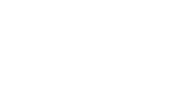 Siyah çizgi şifreleme anahtar simgesi beyaz arkaplanda izole edildi. Siber güvenlik kavramı ya da özel anahtar, teknolojik arayüzlü dijital anahtar. 4K Video hareketli grafik canlandırması