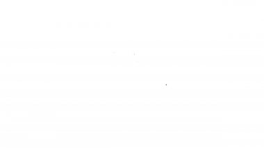 Beyaz arkaplanda siyah çizgi bilgi simgesi izole edildi. 4K Video hareketli grafik canlandırması