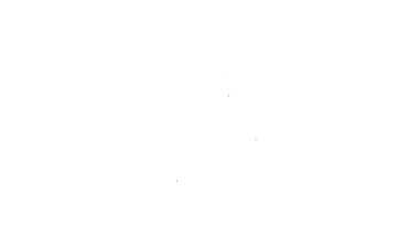 Siyah çizgi ABC blok simgesi beyaz arkaplanda izole edildi. A, B, C harfli alfabe küpleri. 4K Video hareketli grafik canlandırması