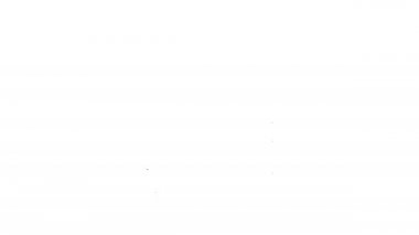 Siyah çizgi ruj simgesi beyaz arkaplanda izole edildi. 4K Video hareketli grafik canlandırması