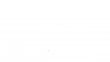 Siyah çizgi Yunan tarih kitabı ikonu beyaz arkaplanda izole edilmiş. 4K Video hareketli grafik canlandırması