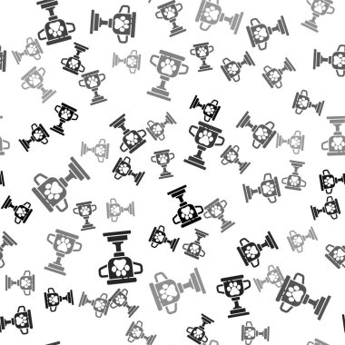 Siyah Hayvan ödülü simgesi beyaz arka planda izole edilmiş pürüzsüz desen. Köpek ayak izli madalya, evcil hayvan sergisinin kazanan konsepti. Vektör.