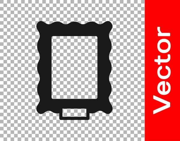 Schwarzes Bild Symbol Isoliert Auf Transparentem Hintergrund Vektor — Stockvektor