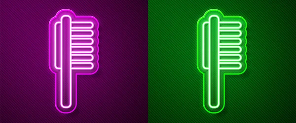 Gloeiende Neon Lijn Huisdieren Flacon Medisch Icoon Geïsoleerd Paarse Groene — Stockvector