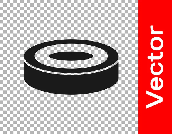 Ікона Ігрових Чипів Black Checker Ізольована Прозорому Тлі Вектор — стоковий вектор