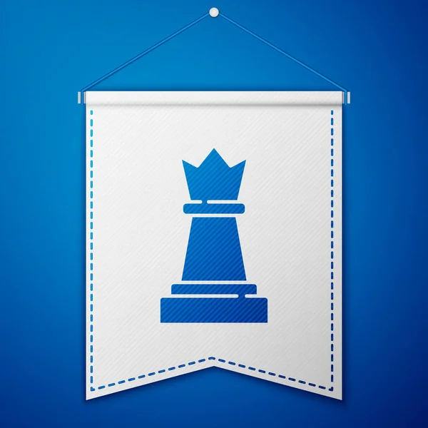 Blue Chess Ikonen Isolerad Blå Bakgrund Affärsstrategi Spel Förvaltning Finans — Stock vektor